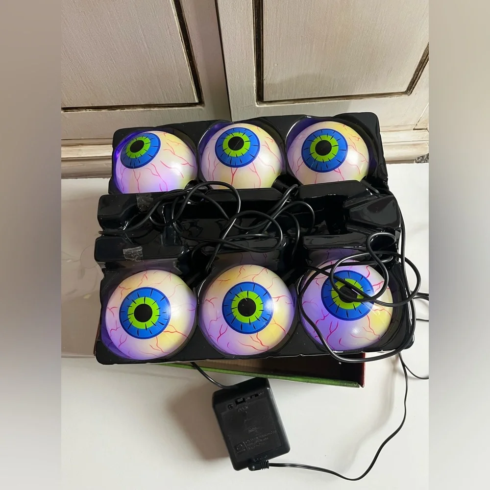 Vintage Color Changing Spooky Eyes Halloween Decoration String Decor Holiday